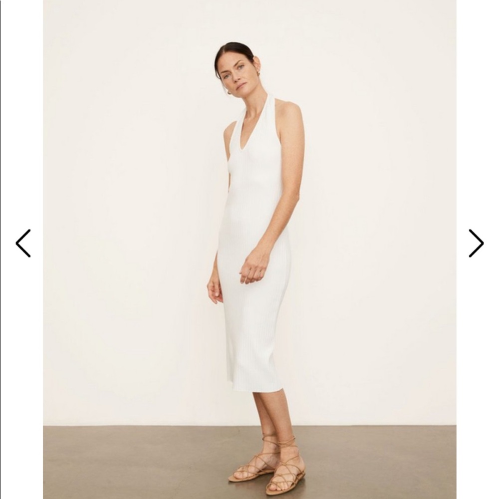 Vince Ribbed Halter Dress